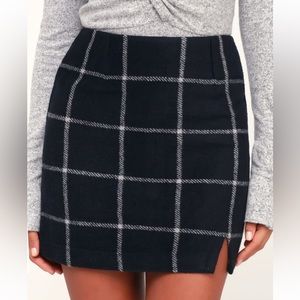 Lulus plaid mini skirt